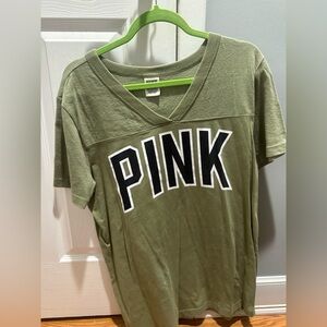 PINK Victoria's Secret Olive Tee